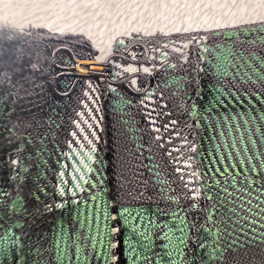 Royal Bones Y2K Daang Goodman Green Plaid Mini Skirt Punk Goth Skater Womens M - Picture 4 of 16